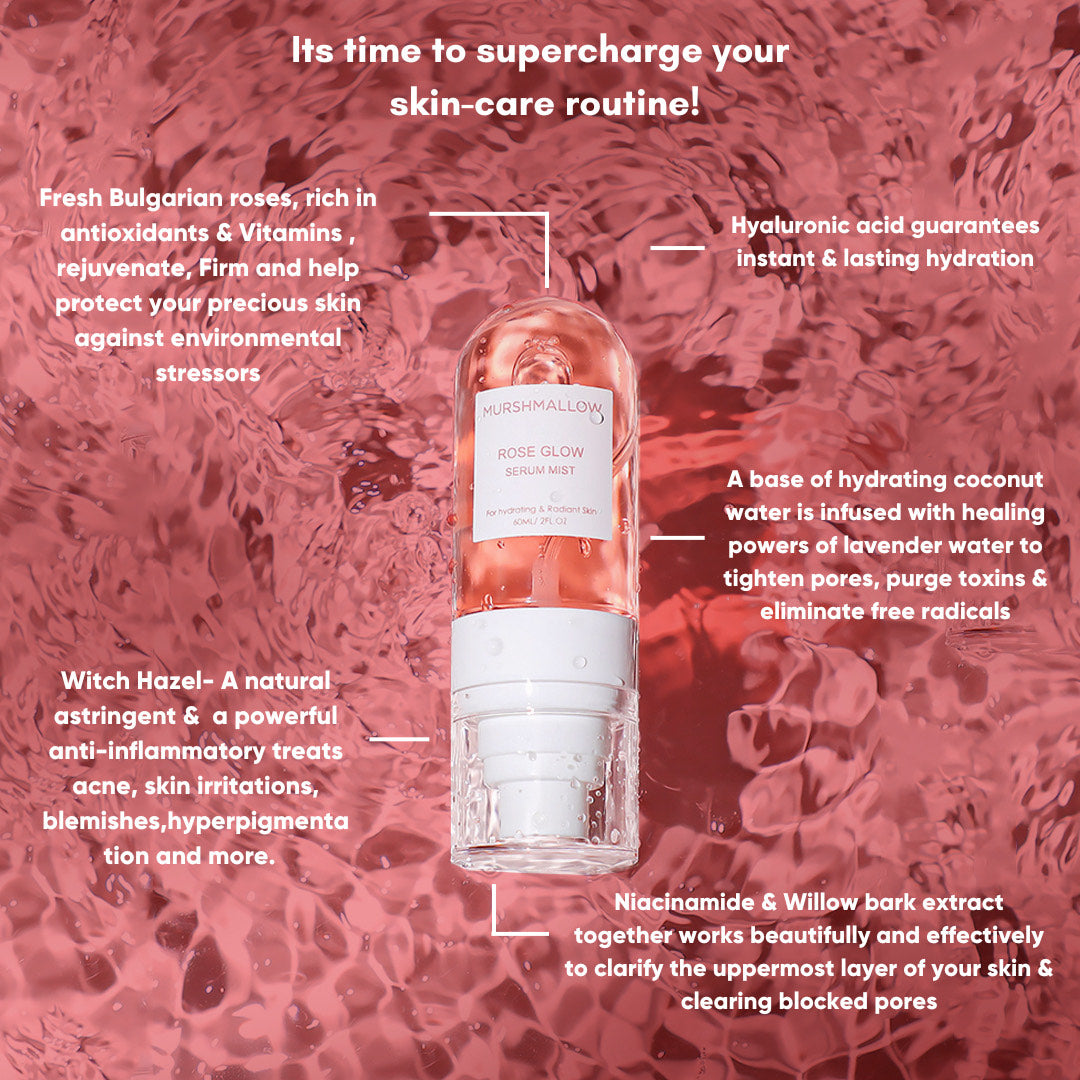 Rose Glow Serum Mist | MURSHMALLOW